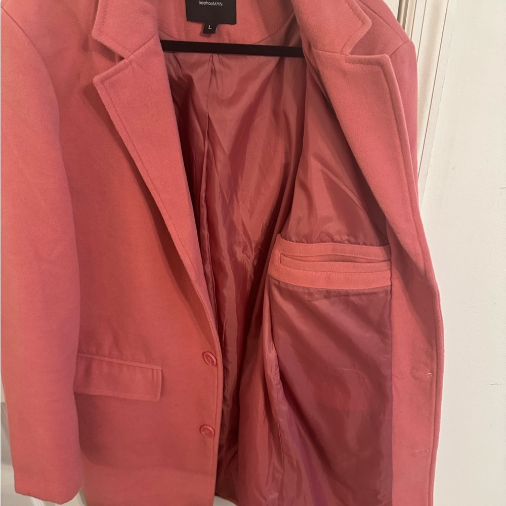 Men’s pink topcoat